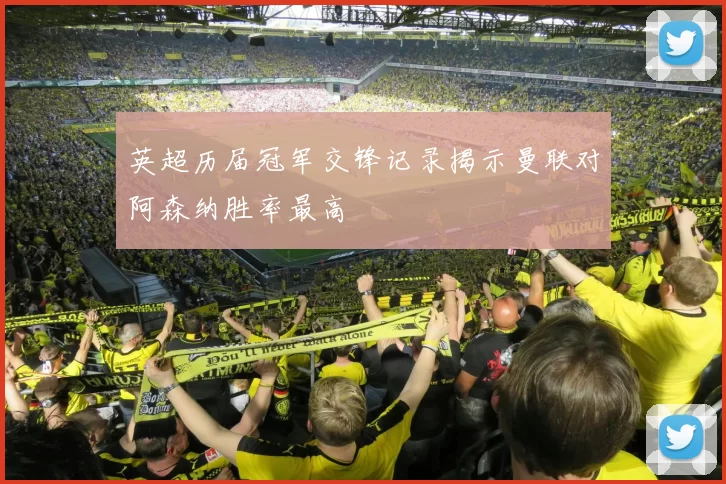 英超历届冠军交锋记录揭示曼联对阿森纳胜率最高